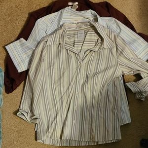 3 Old Navy Women's stretch Shirts Sz L Large